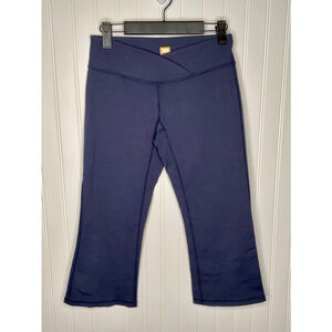 Women's Lucy power hold Yoga Capri cropped Pants XS Navy